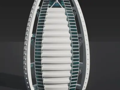Burj Al Arab 3D model