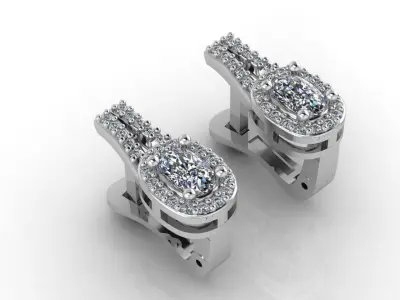 Mini Set Ring Pendant Earrings STL 3DM Womens Jewelry 3D print model