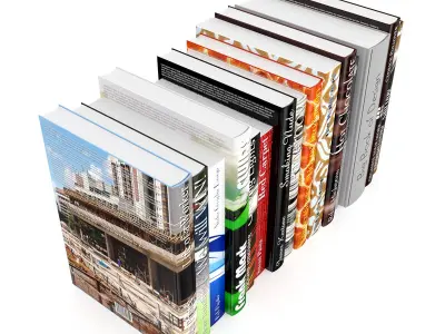 Books Set 3D model