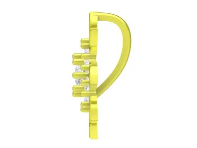 Luxury Snowflake Diamond Pendant  4217 3D print model