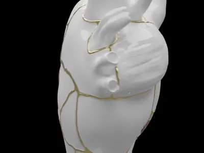  Heart vase 3D model