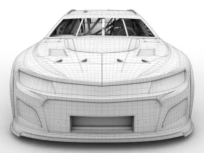 Nascar Chevrolet Camaro ZL1 2022 Low-poly 3D model