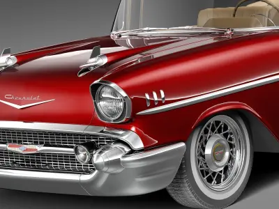 Chevrolet Bel Air convertible 1957 3D model