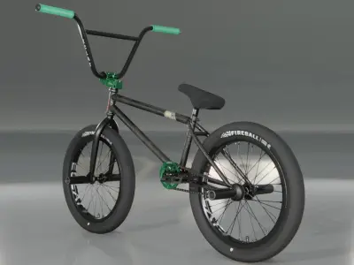 Realistic BMX Bike Bicycle BSD CULT ODYSSEY Street Dirt Skate  Free 3D model