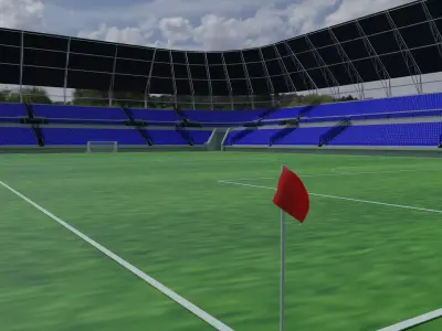 Football Stadium 3D model shop