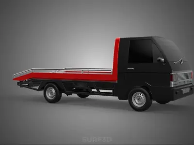 TOWING TOW TRUCK FLATBED TOWTRUCK PICK UP L300 PICKUP VEHICLE 3D model