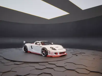 Porsche Gt3 RS 2024 Low-poly 3D model