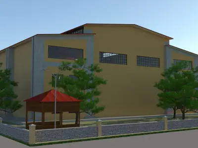 factory design 3D model buy
