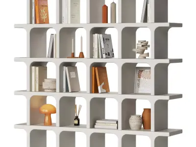 Archer Rack with Orange Decor 3D model