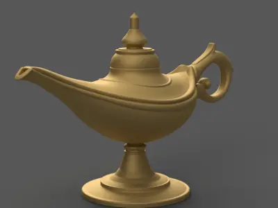 Magic Lamp 3D STL File for Unique Desk Decor 3D print model
