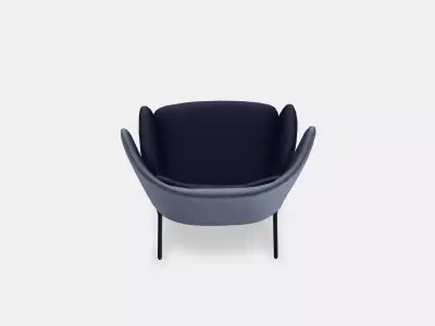 BINGSTA High-back armchair Low-poly 3D model