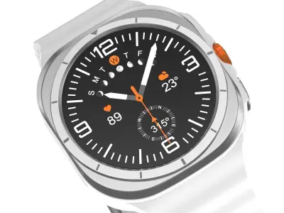 Samsung Galaxy Watch Ultra Titanium White 3D model