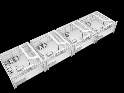 Booth Exhibition Stand a594b 3D model