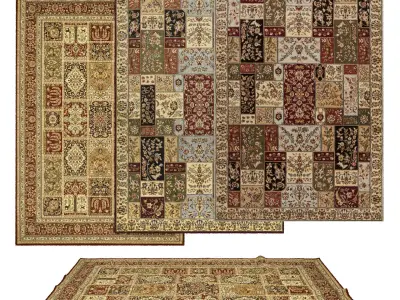 4 in 1 Rug Collection No 25 Low-poly 3D model