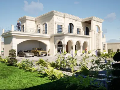 luxury residence house 3D model