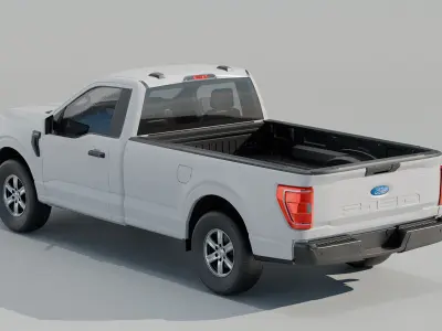 Ford F150 2022 Low-poly 3D model