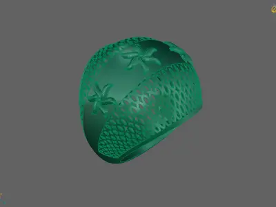 Plain Ring Women Ready STL 3DM Models Womens Rings 3D models 3D print model 45