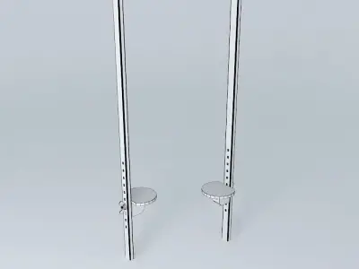 Wooden stilts 3D model