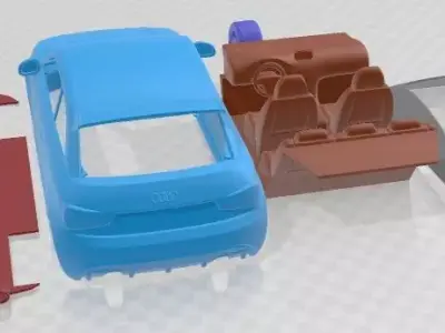 Audi A1 Quattro 2013 Printable Car  3D print model