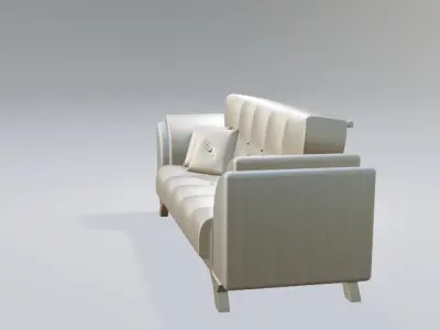 Modern Luxury Sofa 3D Model 3D model