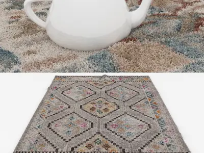 Rugs No 972 Low-poly 3D model