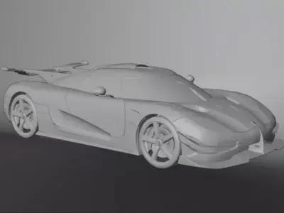 3D Model games car  Low-poly 3D model