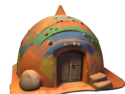 Fantasy Dome House  3D model