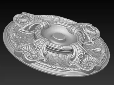 Ceiling Relief 5  3D model 3D print model