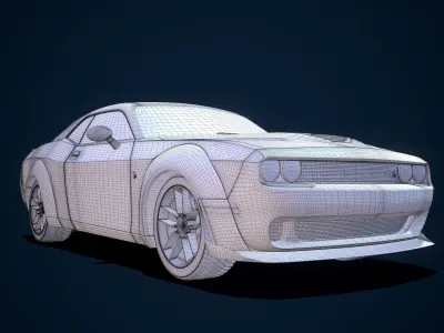 Dodge Challenger SRT Hellcat 2018 3D model