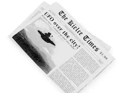 Newspaper little times 3D model