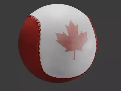 Baseball 3D model