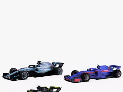 Formula 1 2018 cars Pack 3 3D model