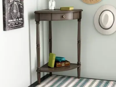 Rawls Legs End Table Storage 3D model