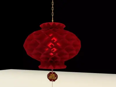 Chinese Honeycomb Lantern 3D model