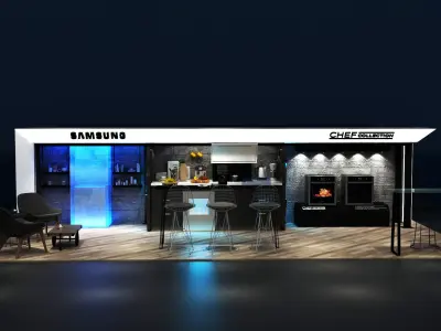 Kitchen Concept Exhibition Stand 3D model