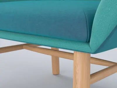 Facet Accent Chair 3D model