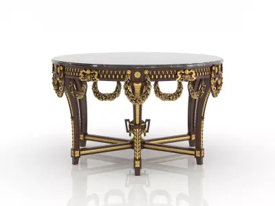 Regal round center table by Modenese 3D model