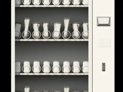 Vending Machine 3D model 2