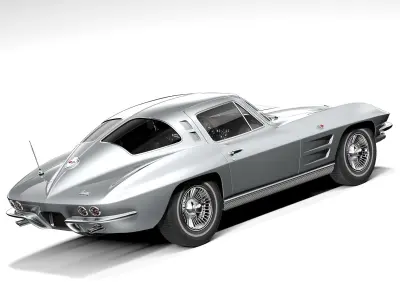 Chevrolet Corvette C2 Coupe 1963 3D model