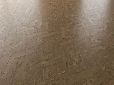 Parquet Oak Estate NEW Brushed set 5 3D model