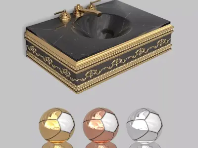 Classic Wash Basin 8 3D model