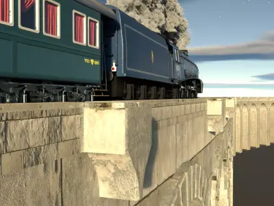 Viaduct Arch Bridge 3D model