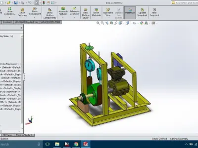 Engine-Test-Rig-Dynamometer computer screen showing machine 3D model