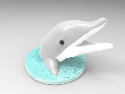 Dolphin Key Holder 3D print model