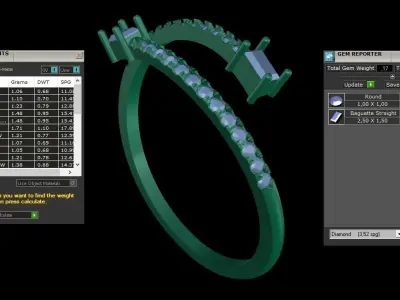  ring code 348 3D print model