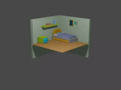 Little Room Free low-poly 3D model