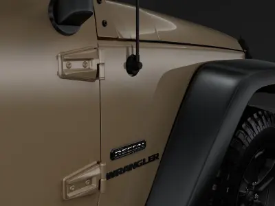 Jeep Wrangler Rubicon Recon JK 2017 3D model