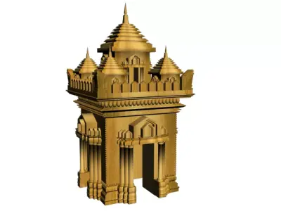 Patuxay Monument - Laos 3D print model