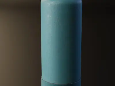 Sport Water Bottle Low-poly 3D model