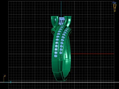 Women Ring 3DM Womens Ring 3d models 3D print model 3D print model 58